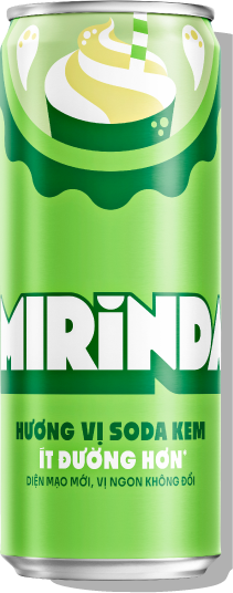Mirinda Hương Vị Soda Kem — diện mạo mới