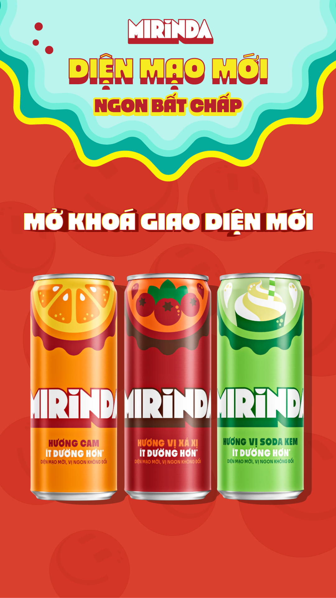 Mirinda — Mở khoá giao diện mới